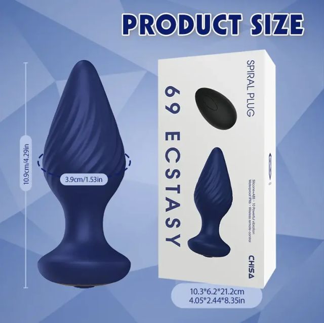 Rechargeable Silicone Plug Vibrating Massager