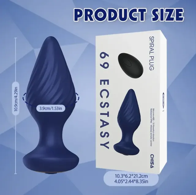 Rechargeable Silicone Plug Vibrating Massager