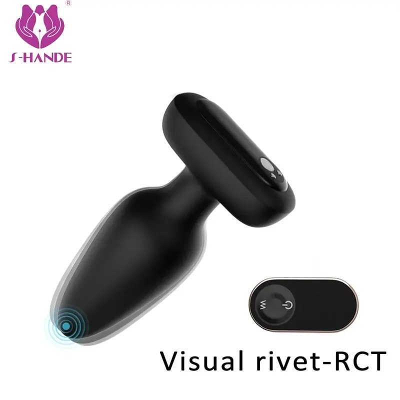 Vibrating Anal Plug Silicone Rechargeable Massager