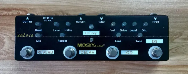 Mosky Audio 5 in 1 Multi Effects Guitar Pedal