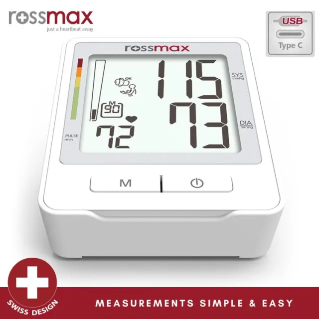 Rossmax Z1 5 Years Warranty Swiss Designed Digital Bp Machine