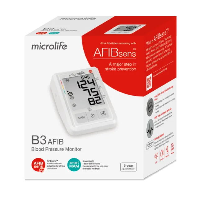 MICROLIFE Auto Digital BP Machine (Arm) B3 AFIB