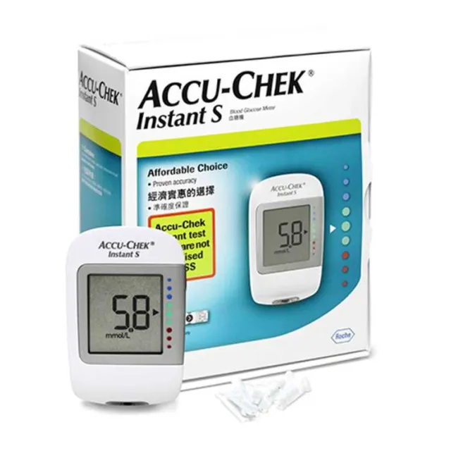 Accu Chek Instant Blood Glucometer With 150 Test Strips