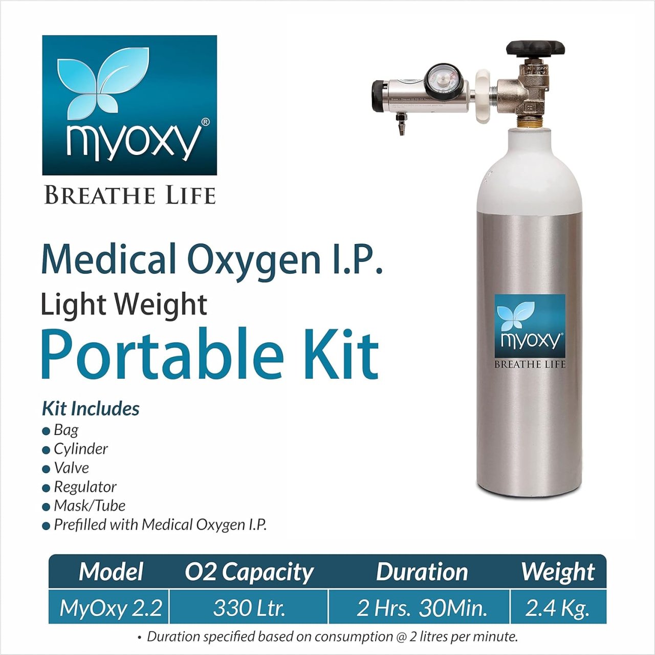 MYOXY Light Weight Oxygen Cylinder 