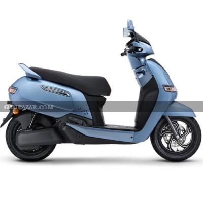 TVS iQube ST Electric Scooter Mint Blue