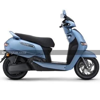 TVS iQube ST Electric Scooter Mint Blue